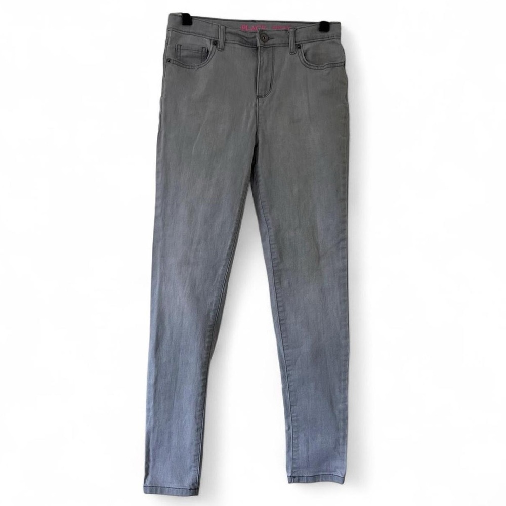 Gray Denim Super Skinny Jeans Children’s Place Girls XL size 14 Kids Grunge EUC